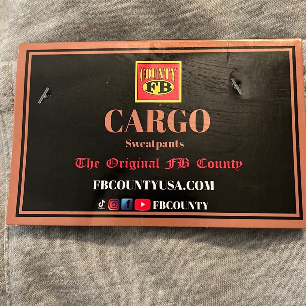 FB County Cargo Sweatpants. Size XL.  NWT, just a little dirty at the hem.
